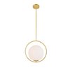 Cwi Lighting 1 Light Mini Pendant With Medallion Gold Finish 1212P14-1-169